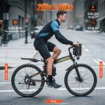 500W 48V 26" Folding Electric Mountain Bike