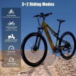 27.5” Full Suspension Electric Mountain Bike - 1000W
