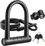 Heavy Duty 20mm Bike U Lock with 4ft Cable