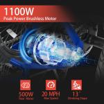 Narrak Folding Fat Tire Electric Trike 1100W