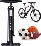 High-Pressure Bicycle Floor Pump with Gauge