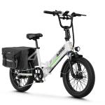 750W Folding Electric Bike for Adults, 20" Fat Tires