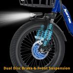 Narrak Folding Fat Tire Electric Trike 1100W