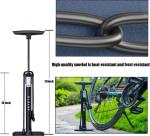 High-Pressure Bicycle Floor Pump with Gauge