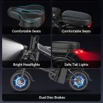 Ladped 14" Folding Electric Bike 750W 22 MPH