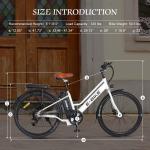 26" 500W Electric Commuter City Bike for Adults