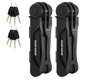 BIGLUFU Folding Bike Lock with Mounting Bracket
