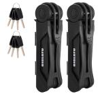 BIGLUFU Folding Bike Lock with Mounting Bracket