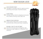 BIGLUFU Folding Bike Lock with Mounting Bracket
