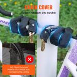 VEVOR 5.91 Ft Bicycle Chain Lock – Black