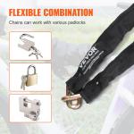 VEVOR 5.91 Ft Bicycle Chain Lock – Black