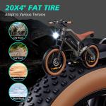 1500W Electric E-Mountain Bike with 20" Tires