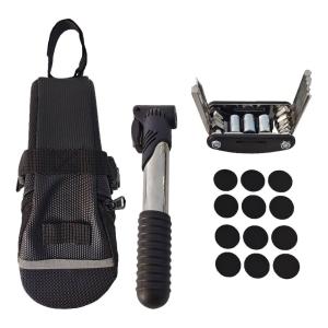 Bike Tire Repair Kit with Mini Pump