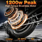 1200W Folding Electric Bike for Easy Commuting