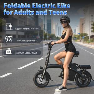Peak 700W Foldable Electric Bike 25MPH