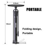 Bike Pump for Presta and Schrader Valves