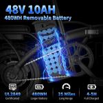 Peak 700W Foldable Electric Bike 25MPH