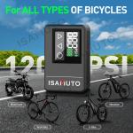ISAMUTO Mini Bicycle Tire Pump - 120 PSI