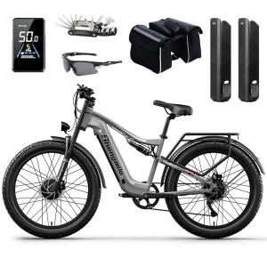 2000W Electric E-Mountain Bike with Dual Batteries
