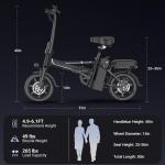 Ladped Peak 750W Foldable Electric Bike 14" 28Miles