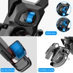 Motorcycle Phone Mount with Auto Lock and Anti-Shake