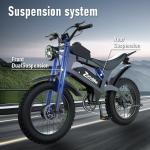 3000W Dual Motor Full Suspension Electric Mountain Bike