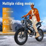 3000W Dual Motor Full Suspension Electric Mountain Bike