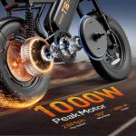 16" Fat Tire Electric Bike for Adults 1000W