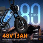 16" Fat Tire Electric Bike for Adults 1000W