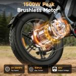 Hikeep 20'' Electric Fat Tire E-Mountain Bike