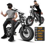 1200W Electric Fat Tire Bike with Dual Suspension