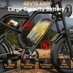 Hikeep 20'' Electric Fat Tire E-Mountain Bike