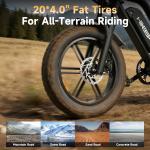 Hikeep 20'' Electric Fat Tire E-Mountain Bike