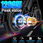 1200W Electric Fat Tire Bike with Dual Suspension