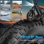 1200W Electric Fat Tire Bike with Dual Suspension