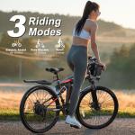 26" Folding Electric Mountain Bike 750W 21 Speed
