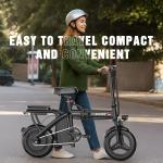 500W Folding Electric Bike for Adults and Teens