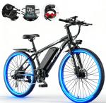 1500W Electric Mountain Bike, 25MPH, 65 Miles