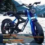 1500W Electric Mountain Bike 75Mile Range 34MPH