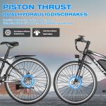 1500W Electric Mountain Bike, 25MPH, 65 Miles