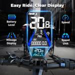 1500W Electric Mountain Bike, 65 Miles Range