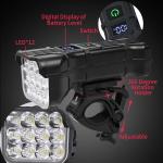 USB Rechargeable Waterproof Bike Light and Horn Set