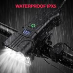 USB Rechargeable Waterproof Bike Light and Horn Set
