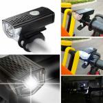 USB Rechargeable LED Bike Headlight and Taillight Set