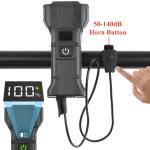 USB Rechargeable Waterproof Bike Light and Horn Set
