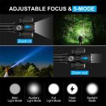 20000LM Rechargeable LED Mountain Bike Light Set