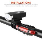 USB Rechargeable LED Bike Headlight and Taillight Set
