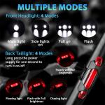 20000LM Rechargeable LED Mountain Bike Light Set