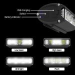 Bright Rechargeable USB Bike Front Light