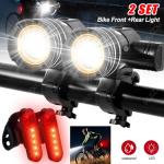 20000LM Rechargeable LED Mountain Bike Light Set